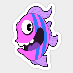 Happy Fish Sticker